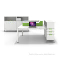 KL-42 newest style high quality good price OEM green material slide tabletop office furniture open desks